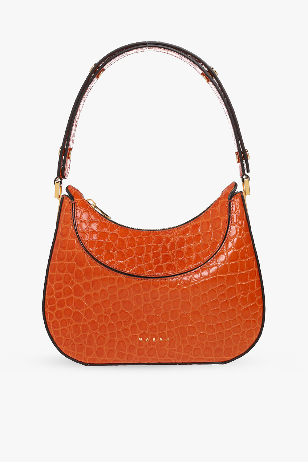 Orange 'Milano Mini' shoulder bag Marni - Marni floral print long-sleeve  top - SchaferandweinerShops Switzerland